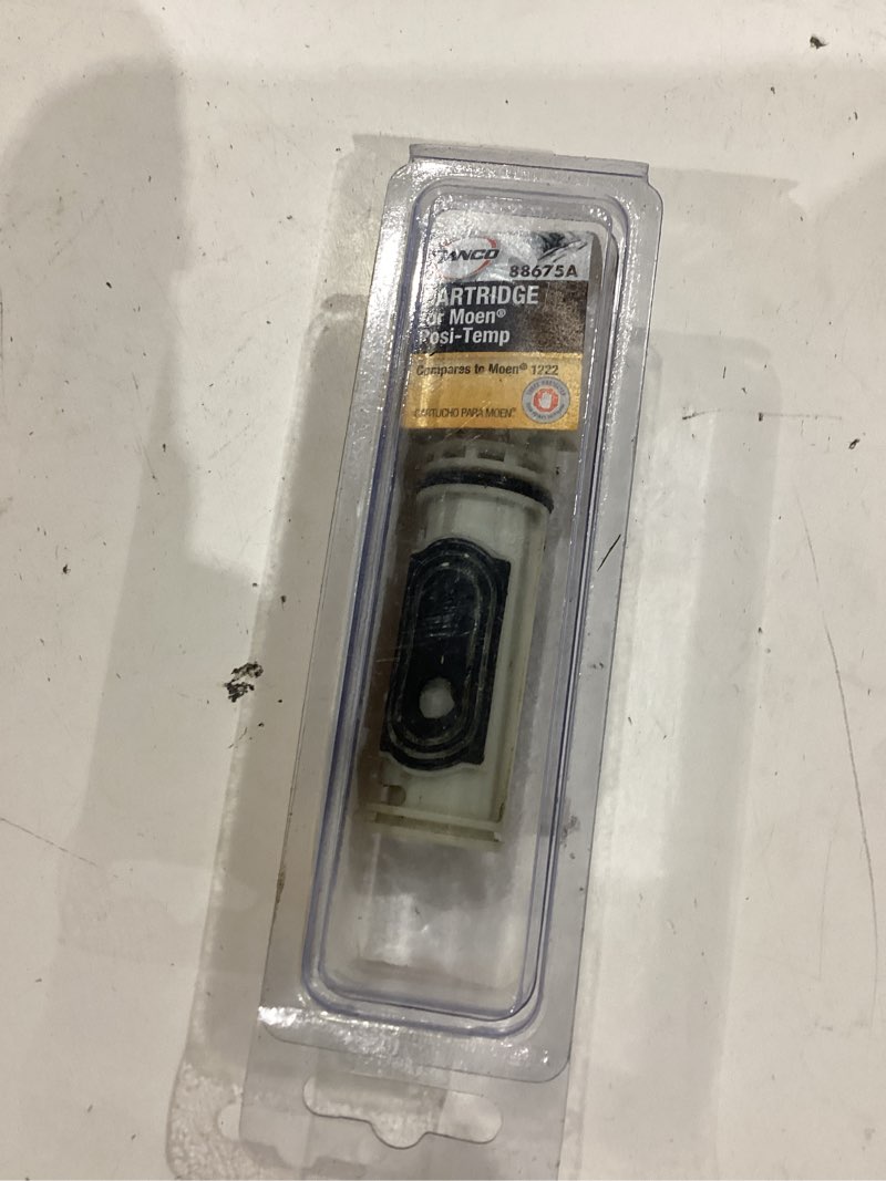 Condition photo showing As Is for danco plastic tub/shower valve cartridge for moen
