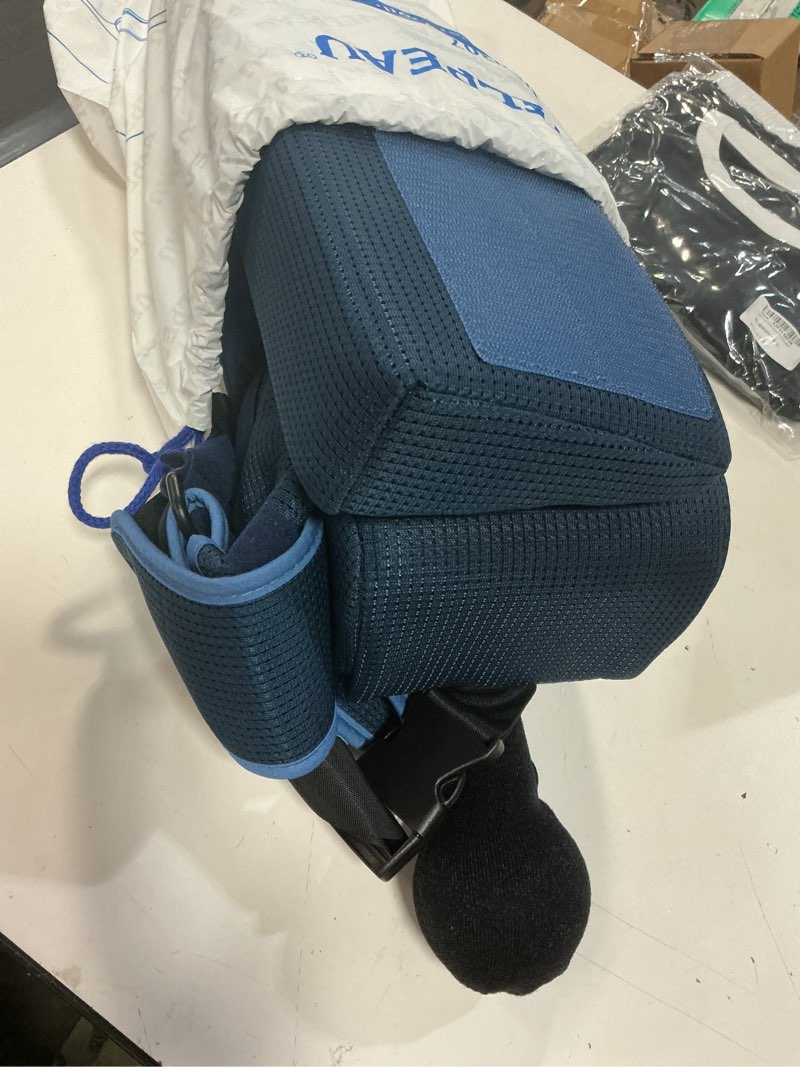 Condition photo showing As Is for velpeau shoulder abduction sling with two removable pillows, shoulder immobilizer strap for sleeping, rotator cuff surgery, medical sling for women & men, fits left & right arm (l, bust ?41?) large