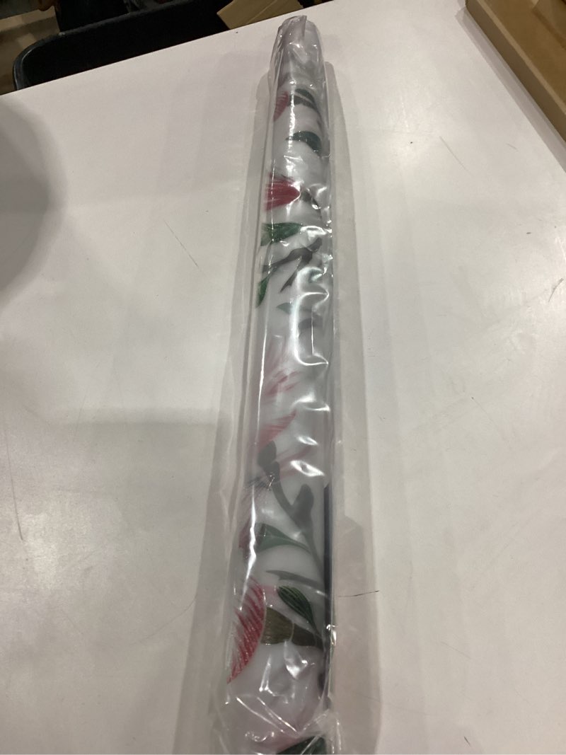 Condition photo showing New/Like New for Coavas Stained Glass Window Privacy Film: 3D Magnolia Decorative Frosted Window Cling Bathroom Static Cling Non Adhesive Stickers Door Covering Floral Tint Film for Home, 23.6 x 118.1 inch 23.6 x 118.1 Inch Pink