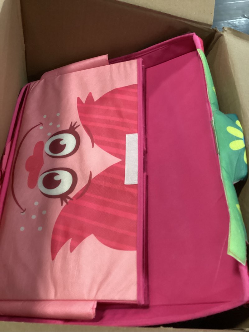 Condition photo showing Good Condition for Idea Nuova DreamWorks Trolls Poppy Figural 2 Piece Stackable Storage Set, pink
