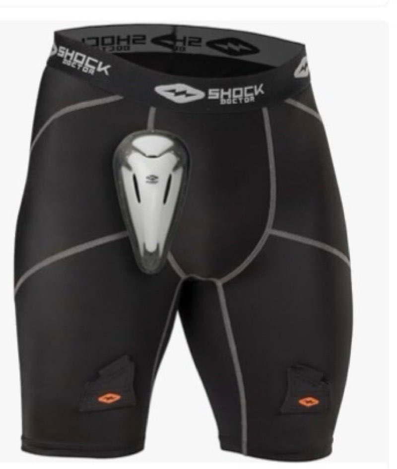 Shock Doctor Youth Compression Shorts with Cup Pocket and Bio-Flex Boy Athletic Cup. for Baseball, H