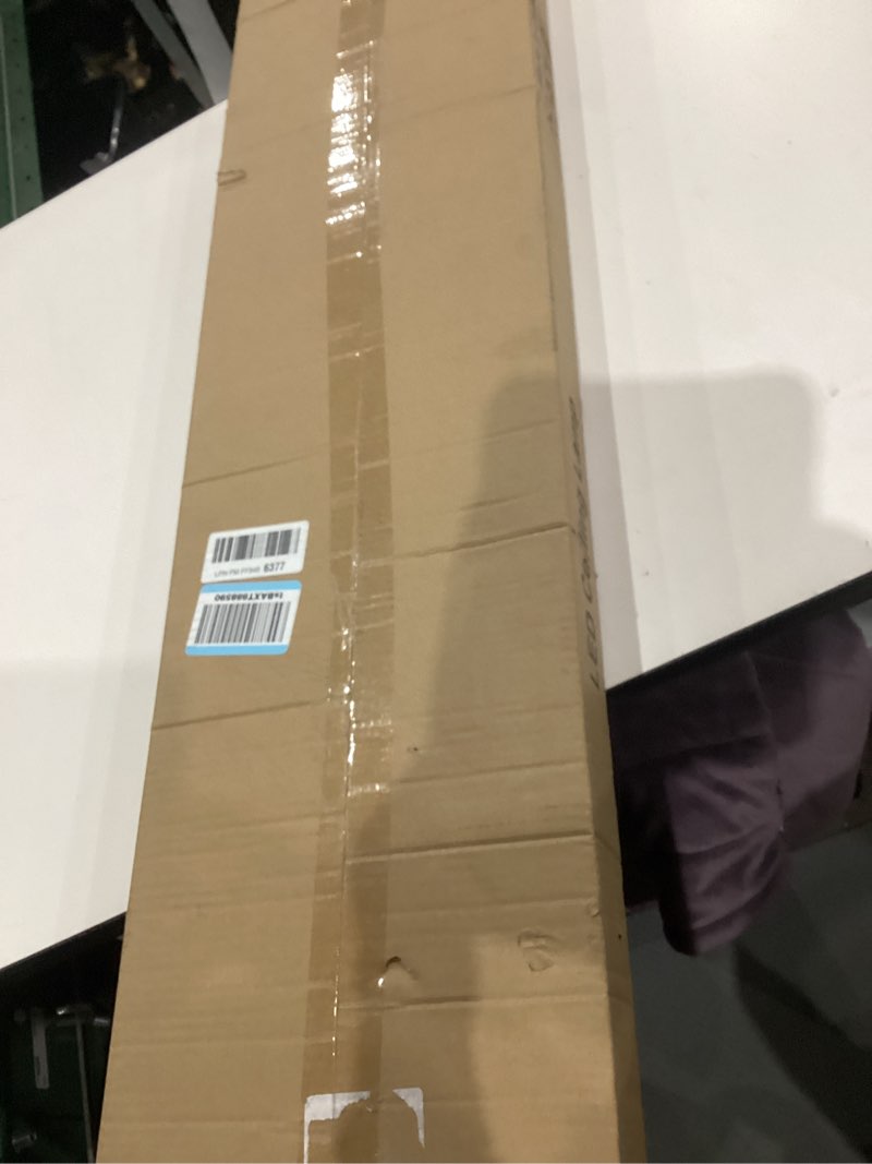 Condition photo showing New/Like New for Ganeed 4.59FT 60W Dimmable Modern LED Linear Kitchen Ceiling Lamp, High Brightness Flush Mount Low Profile Long Ceiling Light Fixture for Shop Lighting Home Closet Laundry, White Dimmable/55.1 Inch/White
