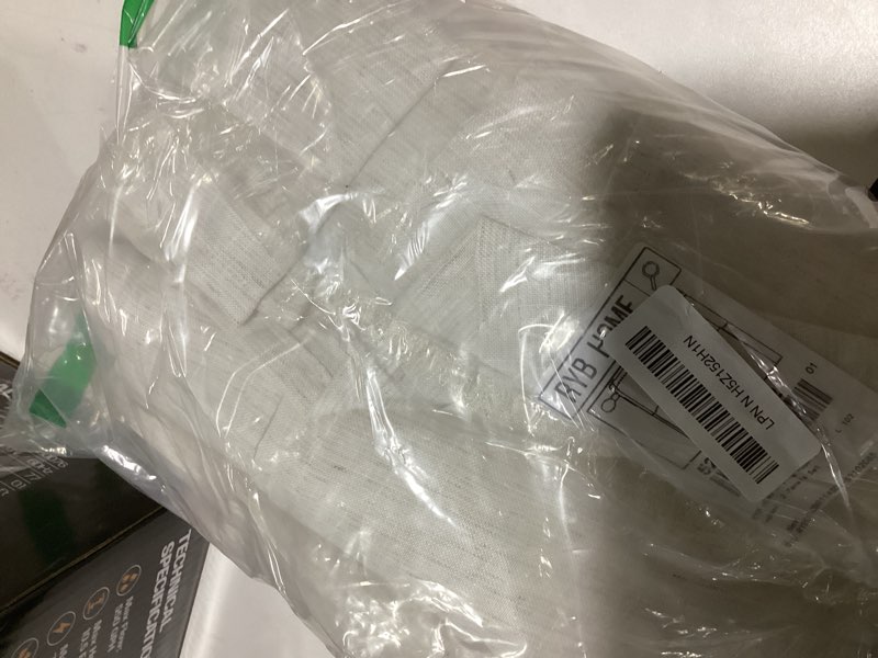 RYB HOME Living Room and Dining Room Curtains and Drapes Linen Sheer, Light Filtering Curtains 102 i