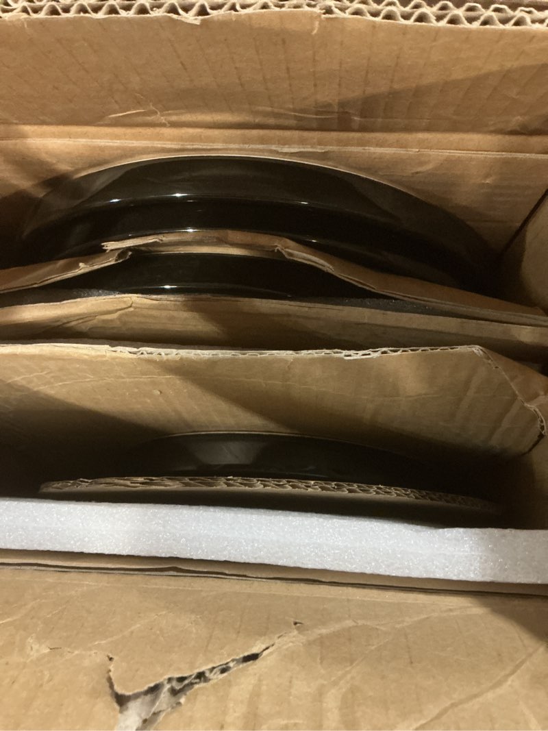 Condition photo showing As Is for leratio ceramic dinnerware sets for 4,round reactive glaze ceramic plates and bowls set,highly chip and crack resistant | dishwasher & microwave safe dishes set,service for 4 (12pc)-blue service for 4 reactive-blue (missing parts)(caution broken glass may remain in box)