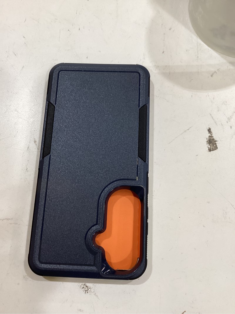 Condition photo showing As Is for suritch for samsung galaxy s26 ultra phone case, magnetic protective cover with camera cover & adjustable metal kickstand for galaxy s26 ultra -dark blue for s26 ultra -6.9" dark blue