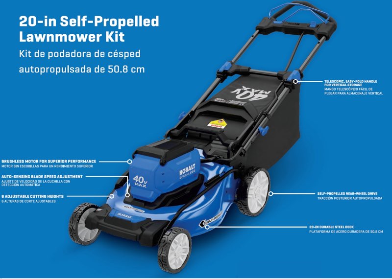 Kobalt 4th Gen. 40volt Push Mower