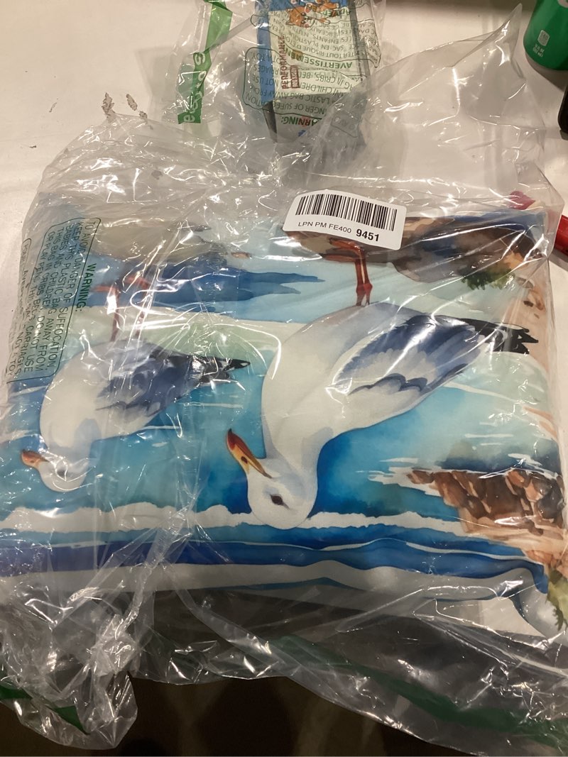 Condition photo showing Good Condition for caroline's treasures birds, birds, birds throw pillow throw pillow for indoor couch bed outdoor patio washable, gulls scavenging 7519,12hx16w gulls scavenging 7519 12hx16w