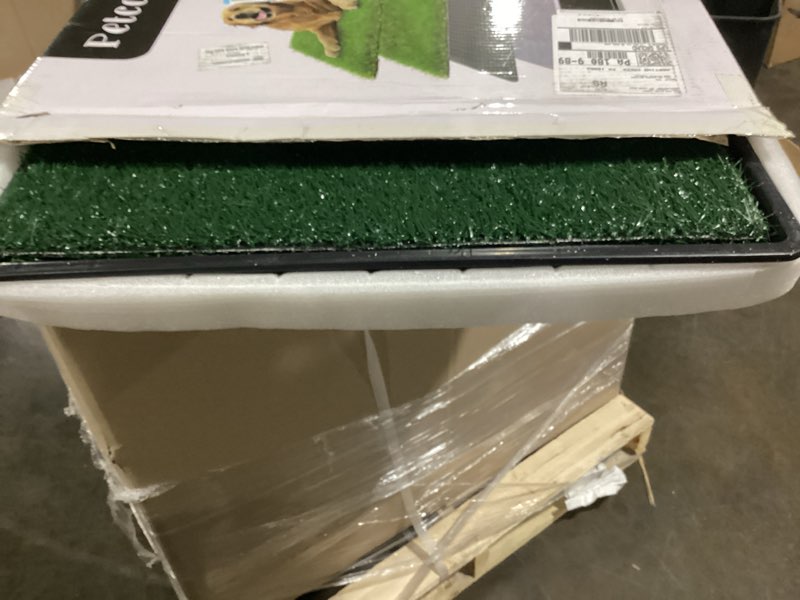 Condition photo showing Good Condition for Dog Grass Pad with Tray, 35"x23" Grass Pad for Dogs Potty with 2pcs Artificial Grass, Indoor Dog Litter Box for Balcony Apartment, Realistic, Washable, Less Odor X-Large