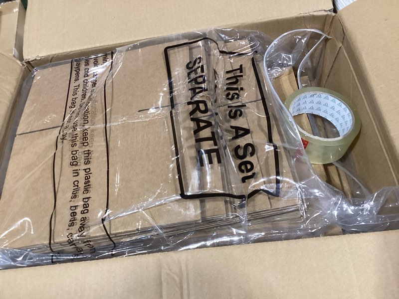 Condition photo showing Good Condition for 32 pack 4 sizes shipping boxes mailers corrugated cardboard box kraft mailing boxes small packing box with packaging tape for shipping packing mailing (kraft color) small kraft color