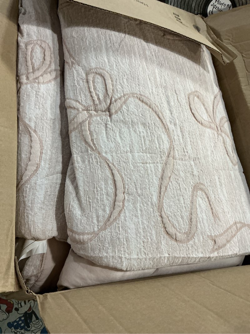 Condition photo showing As Is for bedsure pink full size comforter sets for girls, gentlesoft™ 3 pieces bow comforter with 2 pillow shams, cute girls full size bedding sets pink room decor aesthetic bedroom decor, 82x86 inches full (82" x 86") 01 - bow pink