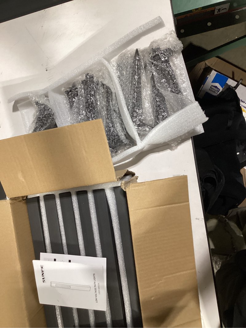 Condition photo showing Good Condition for sunvie led low voltage landscape lights 3w pathway lights low voltage 12-24v landscape path lights 3000k cri 90+ aluminum waterproof pathway lighting for walkway garden yard etl listed cord, 12 pack 12 pack soft white(3000k)