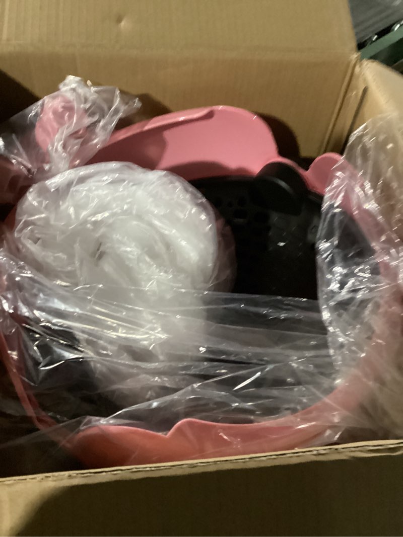 Condition photo showing New/Like New for Professional Hooded Hair Dryer Pink,Stand Hair Dryer Bonnet with 3 Temperature Settings,Height Adjustable Sit Under Dryer on Wheels