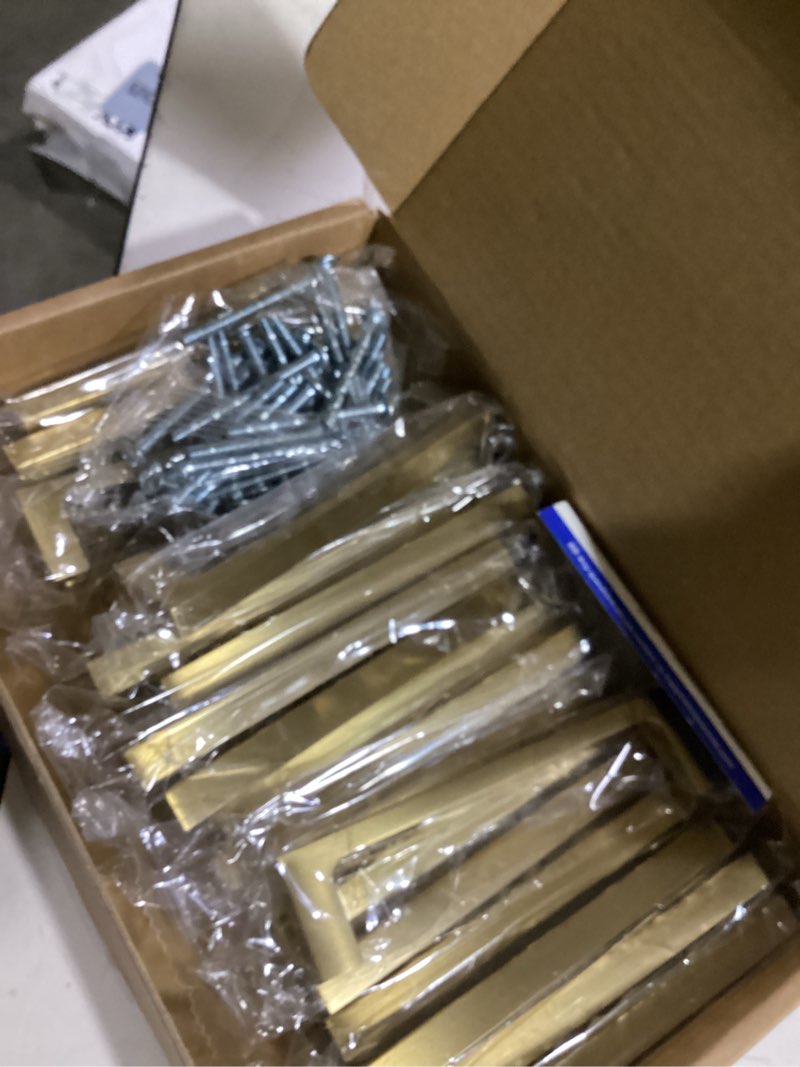 Condition photo showing Good Condition for ravinte 20 pack solid 4 inch kitchen square cabinet handles champagne bronze cabinet pulls dresser drawer pulls kitchen cupboard hardware handles 4 inch hole 20