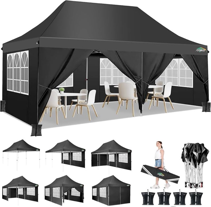 COBIZI 10x20ft Pop Up Tent(incomplete)