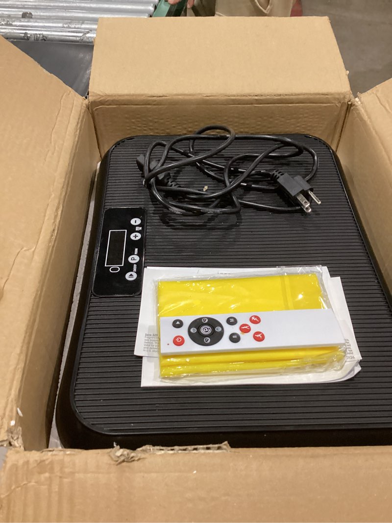 Condition photo showing Good Condition for tisscare vibration plate exercise machine mini vibrating plates for sedentary users, helpful for lymphatic drainage and weight loss, 400lbs capacity full body power shake workout platform for home