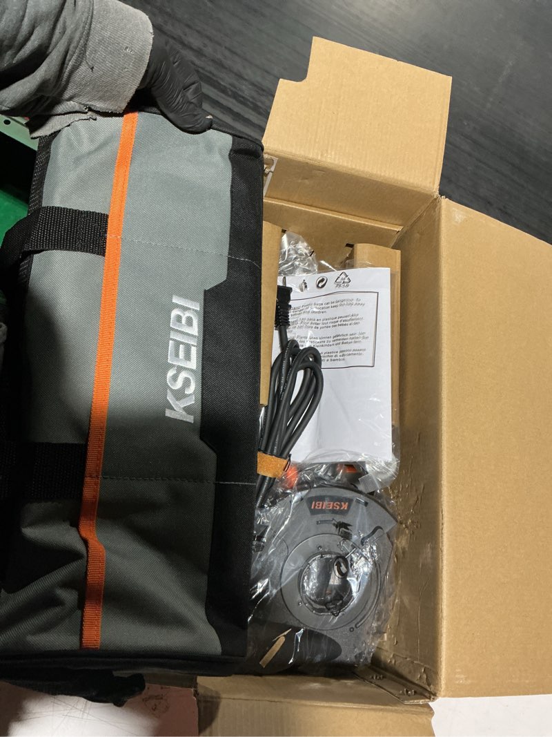 Condition photo showing Good Condition for KSEIBI Concrete Angle Grinder Machine 5-Inch, Metal Grinding Tools 11.5Amps (1400 watt) with Safety Guard, Diamond Cup Wheel, Dust Shroud, and Carry Bag Concrete Grinder