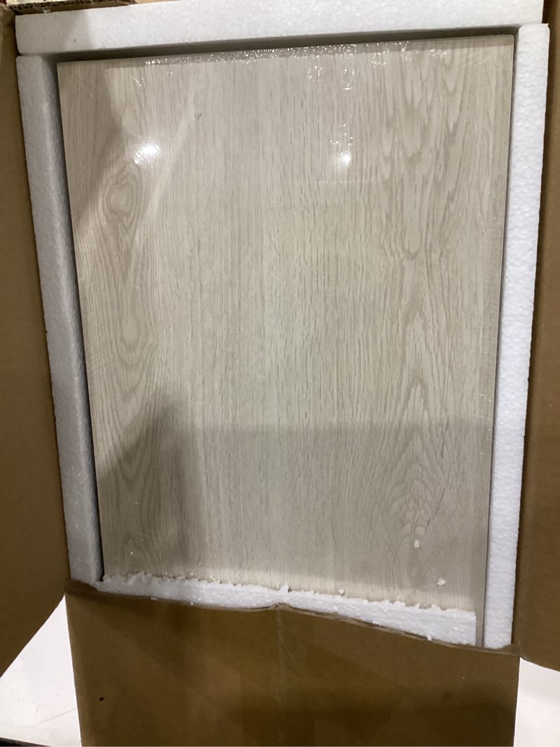 Condition photo showing Good Condition for fun memories 55 inch long floating shelves for wall, 55x9.3 large floating shelf for bedroom, kitchen, bathroom, wall mounted rustic wood shelves with invisible bracket for books, decor, brich brich 55 inch, 1 pack