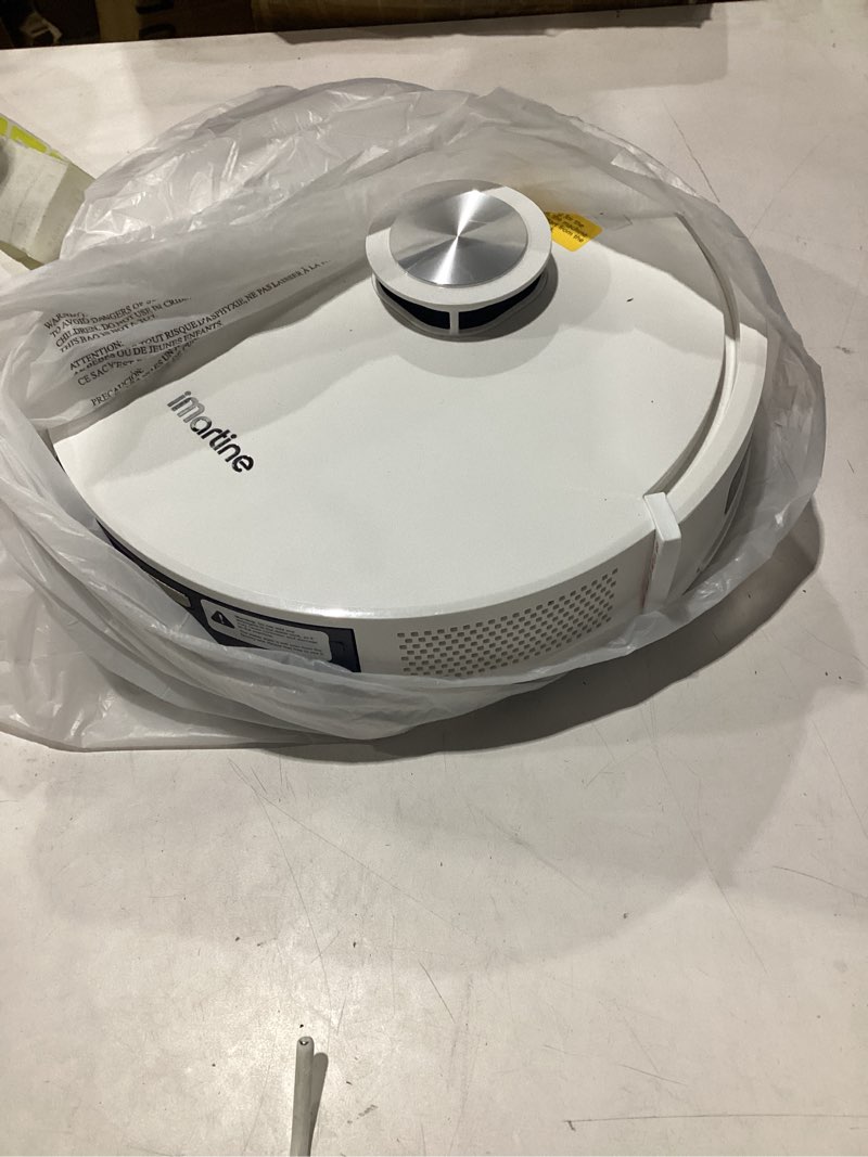 Condition photo showing Good Condition for robot vacuum and mop combo, robot vacuum cleaner with bagless self emptying station, 18000pa suction, lidar navigation, ideal for pet hair, carpet & hard floor, compatible with app/alexa/voice control