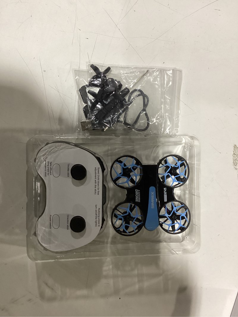 Condition photo showing New/Like New for SIMREX Mini Drone for Kids & Beginners, RC Quadcopter with Altitude Hold, 3 Speed Modes, One Key Takeoff/Landing, Headless Mode, Cool LED Lights, Stunt Flip, Ideal Christmas Birthday Gift Toy(Blue)
