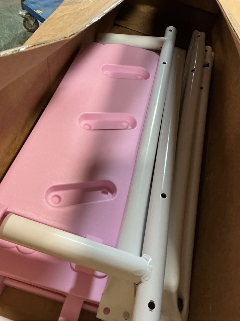 Condition photo showing As Is for delta children minnie mouse 3d toddler bed, pink minnie mouse bed