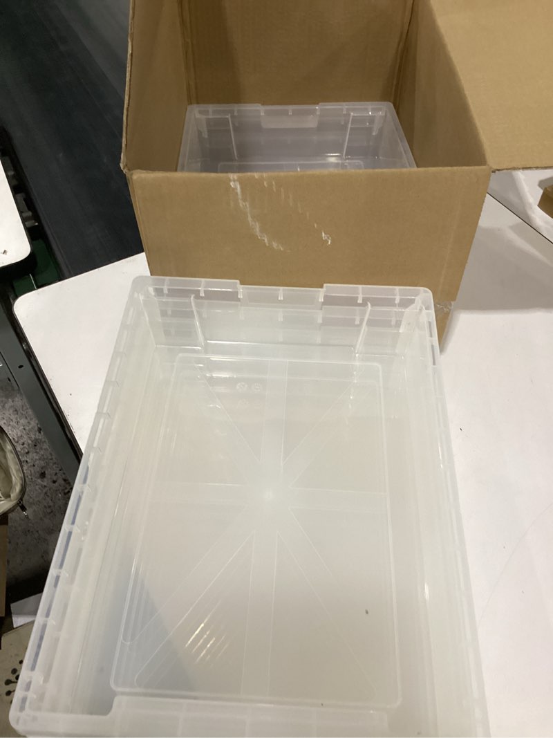 Condition photo showing As Is for missing pieces, just the drawers **** fse 373-mbs-str-22-24s modular classroom storage cabinet - 4 stacked modules with 24 small bins