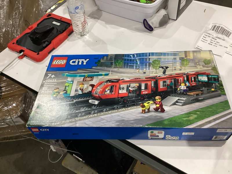 Condition photo showing New/Like New for LEGO City Downtown Streetcar and Station Train Set - Kids Toy Train Building Set for Pretend Play & Imagination, Ages 7+ - Gift Ideas for Boys & Girls Birthdays - 60423