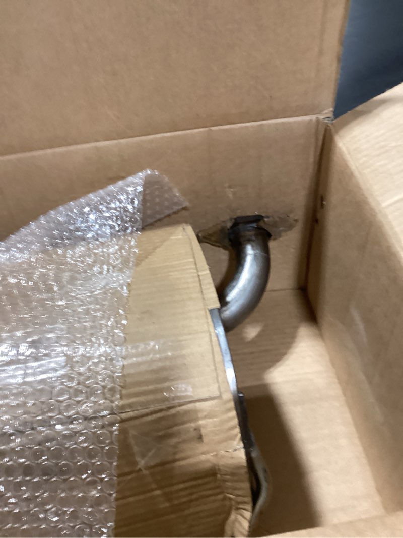 Condition photo showing As Is for rear exhaust muffler compatible with 2010-2019 subaru legacy 2.5l muffler exhaust