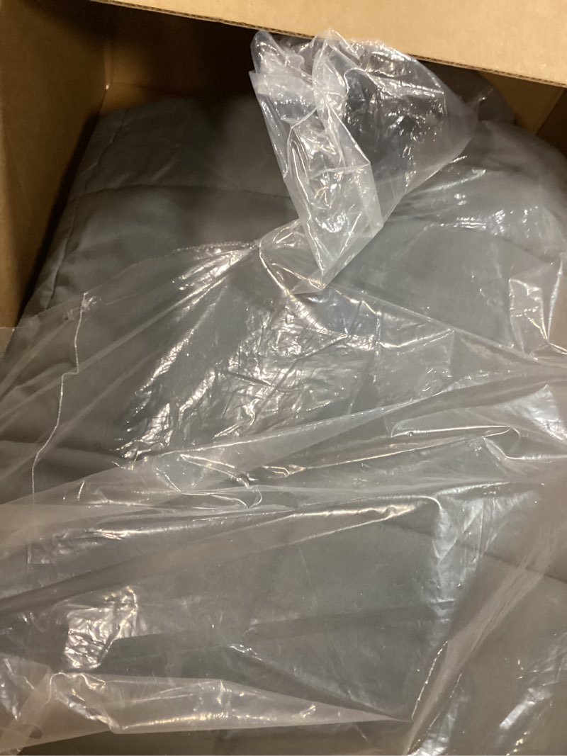 Condition photo showing Good Condition for weighted blanket for adults - cooling heavy blanket for 110-130lbs with premium glass beads - soft thick big blankets for all-season sleeping comfort breathable (60" x 80" 15lbs) 15lbs 60” x 80“