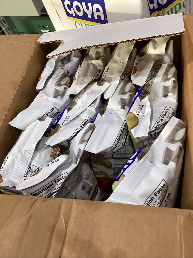 Condition photo showing As Is for **missing one** goya foods cassava yuca chips, 4 ounce (pack of 12) original 4 ounce (pack of 12)