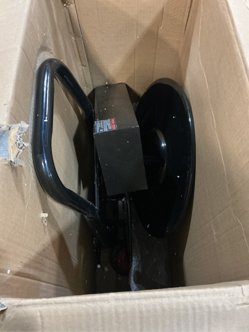Condition photo showing As Is for vevor banding strapping cart, fit for pet/pp/polyester strapping coils with 8 inches core size, heavy duty strapping dispenser equipped with upgrade brake system, built-in spacious tray for tools new-8" core strapping cart