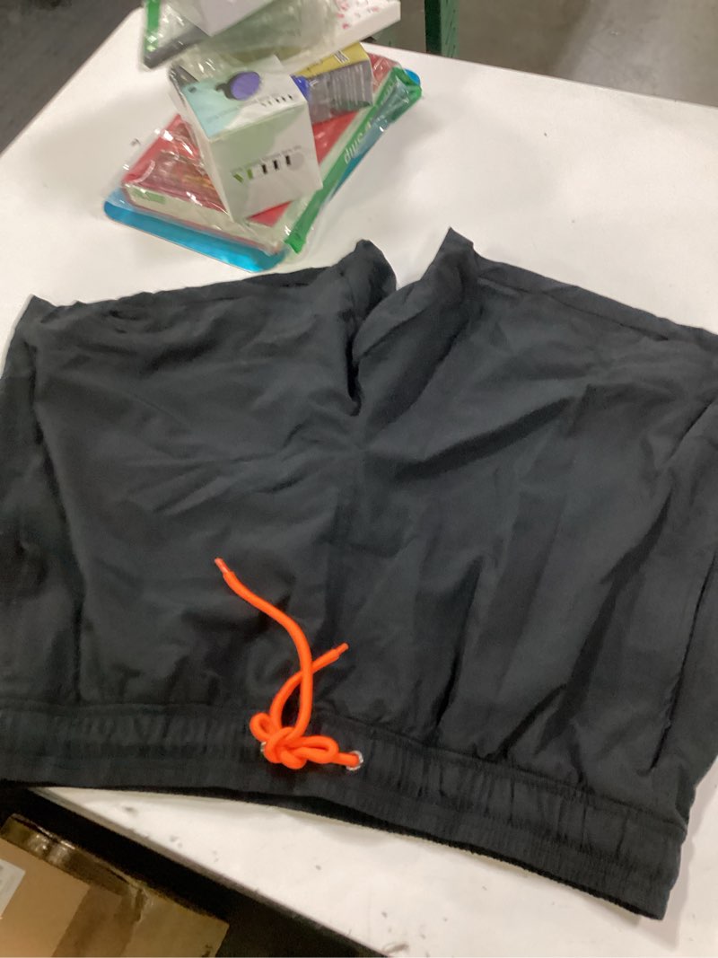 Condition photo showing Good Condition for SILKWORLD Mens Swimming Trunks with Compression Liner 2 in 1 Quick-Dry Swim Shorts with Zipper Pockets Large Black