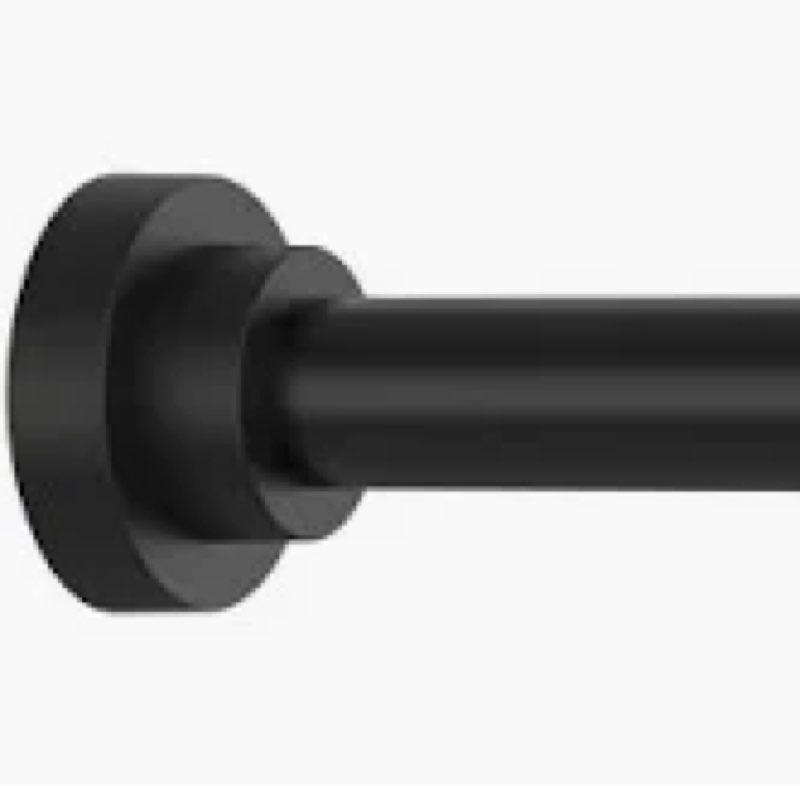COLOR WHITE Tension Curtain Rod 51-168 In (4.25-14 Ft), Extra Long Tension Curtain Rod,Outdoor Curtain Rod No Drilling, Adjustable Spring Shower Rod