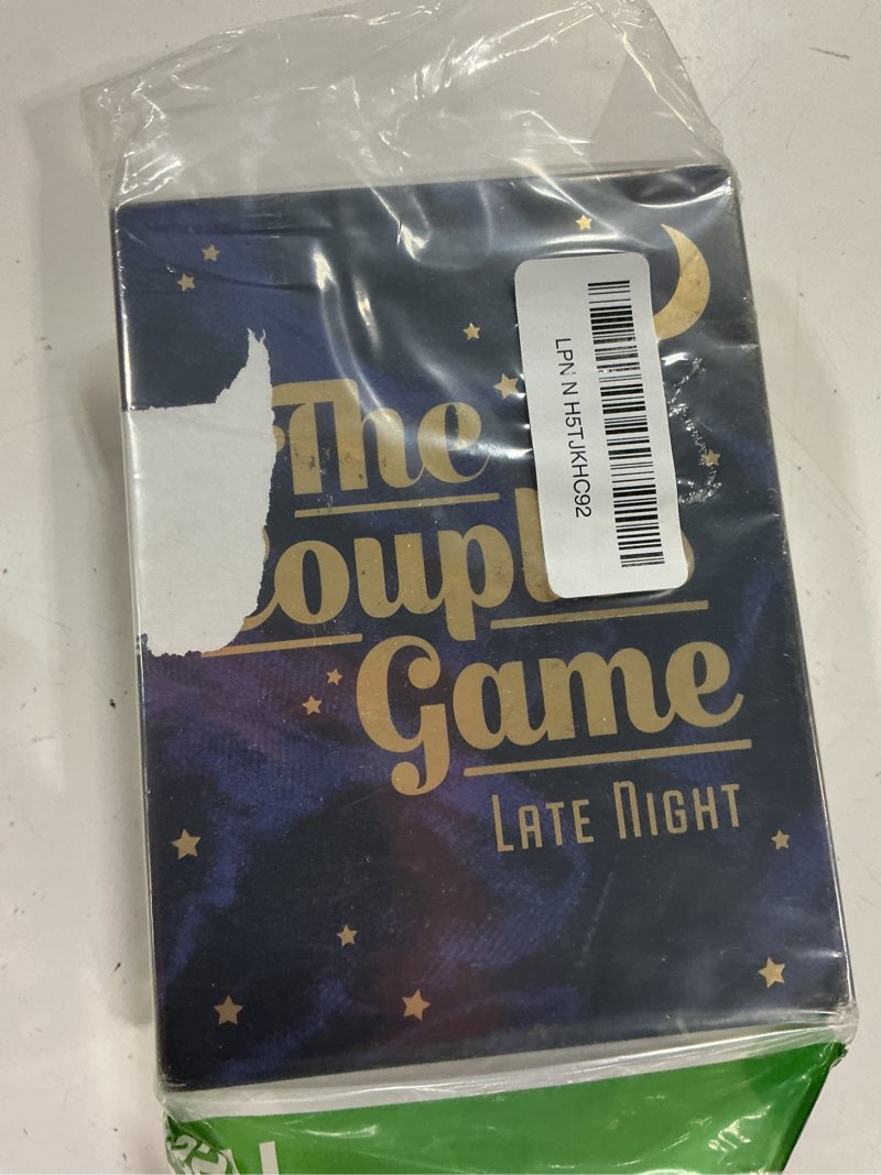 Condition photo showing Good Condition for the couples game late night [fun adult card game for date nights | romantic couples gift for him or her | 150 questions for 2 players | perfect for anniversary, engagement, valentine's gift] late night edition
