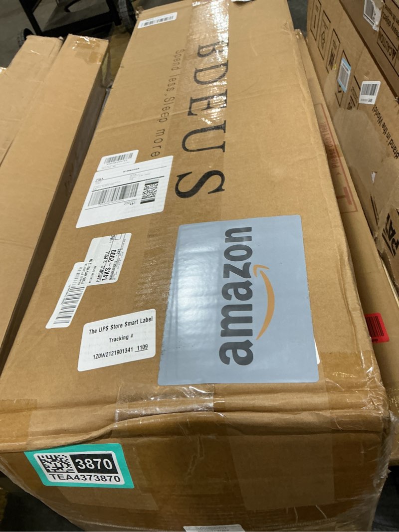 Condition photo showing Good Condition for bdeus dual layer 5 inch memory foam mattress topper queen size, 2 inch gel memory foam plus 3 inch 1450 gsm down alternative quilted pillow top mattress pad cover,dark gray dark gray queen