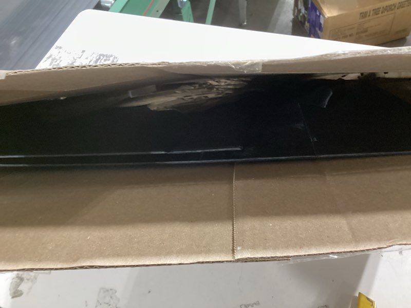 Condition photo showing As Is for jinming extra large gift box with ribbon 16.3x14.2x5 inches, black box for gifts, groomsman proposal box for mother's day, father's day, collapsible with magnetic closure matte black with ribbon-16.3x14.2x5