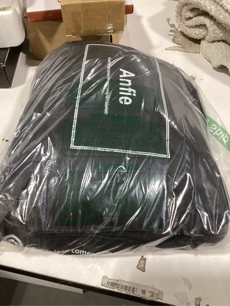 Condition photo showing Good Condition for Similar product not like stock photo anfie Weighted Blanket for Kids(40\"x60\" 10lbs),Weighted Blanket Cooling Blanket for Sleeping,Throw Size Breathable Blanket with Premium Glass Bead(Space Grey)