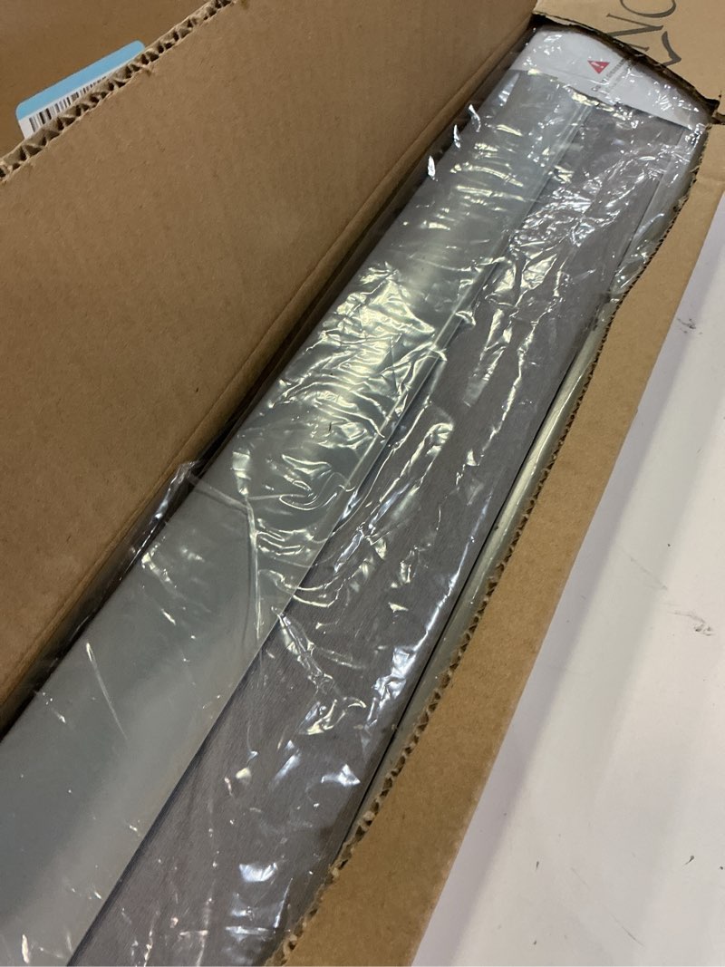 Condition photo showing Good Condition for no drill cellular shades for indoor windows, thermal insulating & noise reducing honeycomb blinds, free stop cordless blackout shades, grey, 34" w x 64" h 34"w x 64"h grey(blackout)