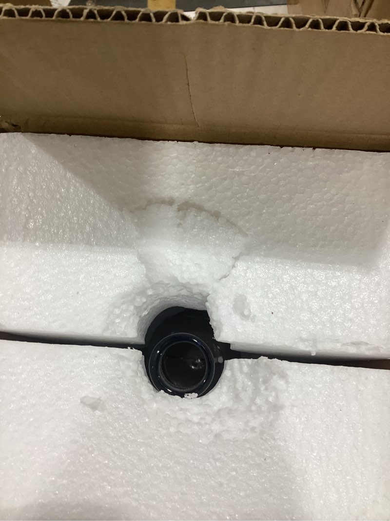 Condition photo showing As Is for Ryddelighome Large Clear Glass Vase 12 Inch - Round Glass Vase for Flowers, Clear Round Vase Pampas Grass Decor, Glass Jar Table Centerpiece Home Decor