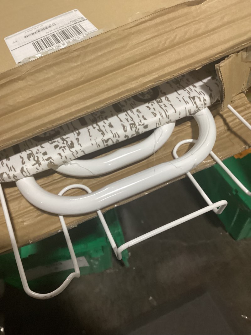 Condition photo showing Good Condition for Ironing Board Cover and Pad 18x49- Extra Thick Natural Cotton, Scorch and Stain-Resistant Iron Board Cover, Wide Ironing Board Cover with Metal Fasteners Heavy Duty Heatproof Elastic Edge Gray Geometry 18X49"