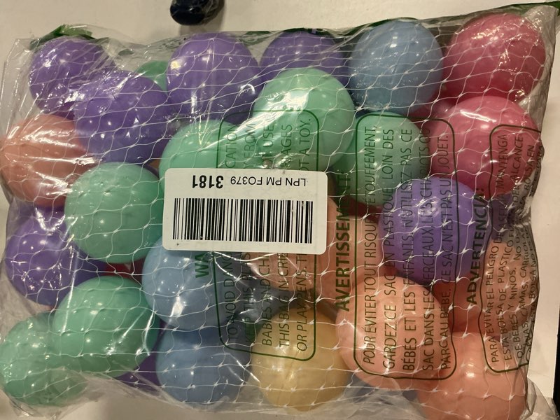 Condition photo showing New/Like New for gogoso ball pits balls for toddlers pack of 50 100 200 plastics shape ball non-phthalate non-bpa non-toxic 2.2-inch crush proof play balls 50 balls macaron colors