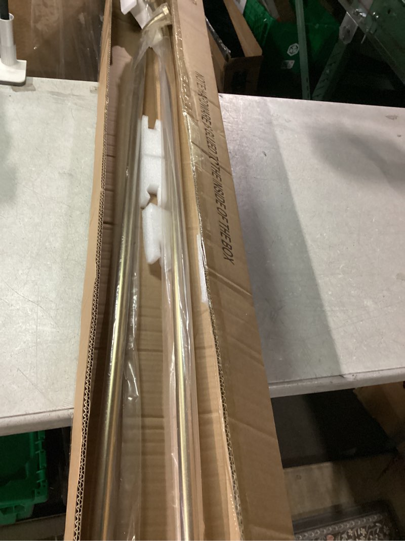 Condition photo showing Good Condition for 2 Pack Warm Gold Disc Curtain Rods, 48-84 Inches Window Curtain Rod,Adjustable Room Darkening Drapery Rod with Aluminum Finials and Brackets,Wrap Around Design 48-84" & 2PCS Warm Gold