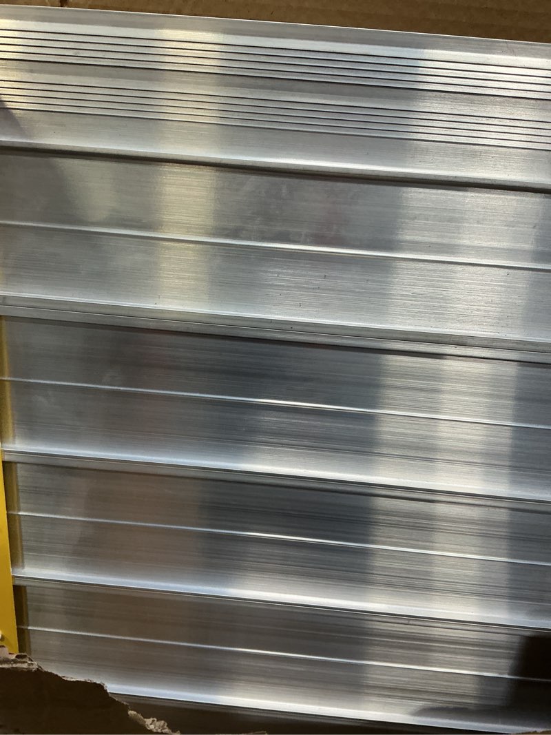Condition photo showing Good Condition for portable wheelchair ramp 4ft, rolling base with wheels for effortless transport, foldable handicap ramps with non-slip surface, 800 lbs capacity, wheelchair ramps for steps, stairs, doorways, curbs 4ft - rolling base with wheels