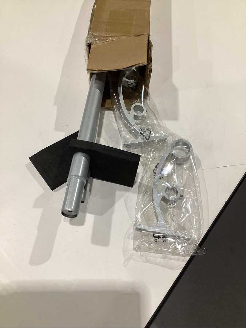 Condition photo showing Good Condition for Double Curtain Rods for Windows 36-72 Inches, 1'' Front and 5/8''Back Double Drapery Rods with Premium Aluminum Brackets and End Cap Finials, Adjustable Brushed Nickel Double Window Curtain Rod, SIMILAR TO STOVK PHOTOS, NOT EXACT