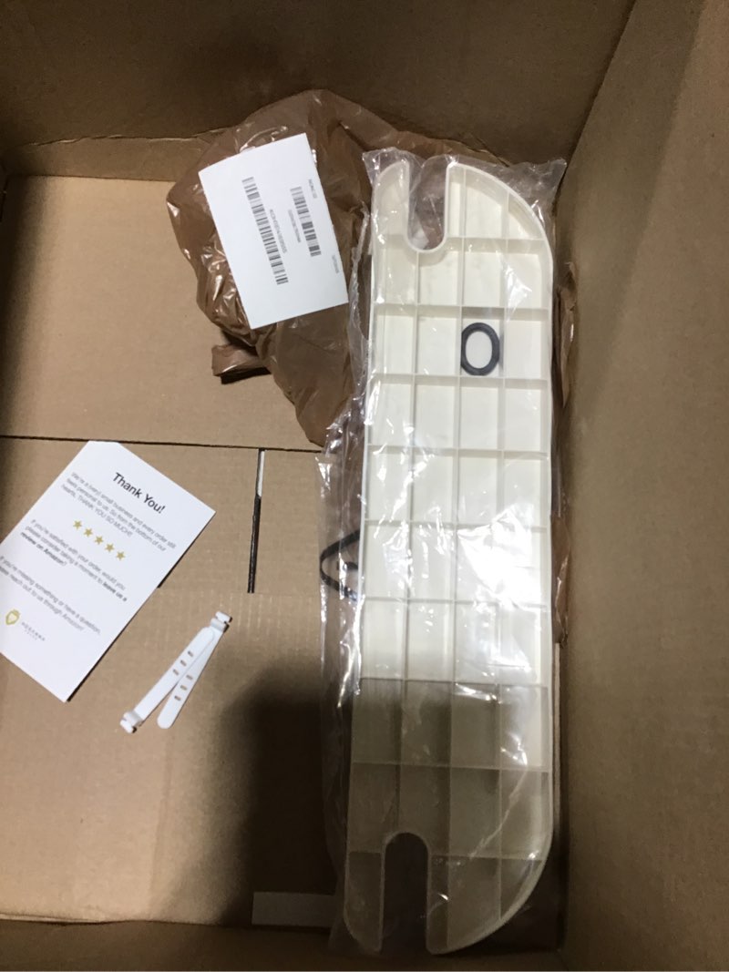 Condition photo showing As Is for White IKEA High Chair Foot Rest, Compatible with Antilop Chairs | Adjustable, Reversible & Non-Slip Footrest for IKEA Chair - Made with Durable Polypropylene - Antilop Accessories (incomplete)