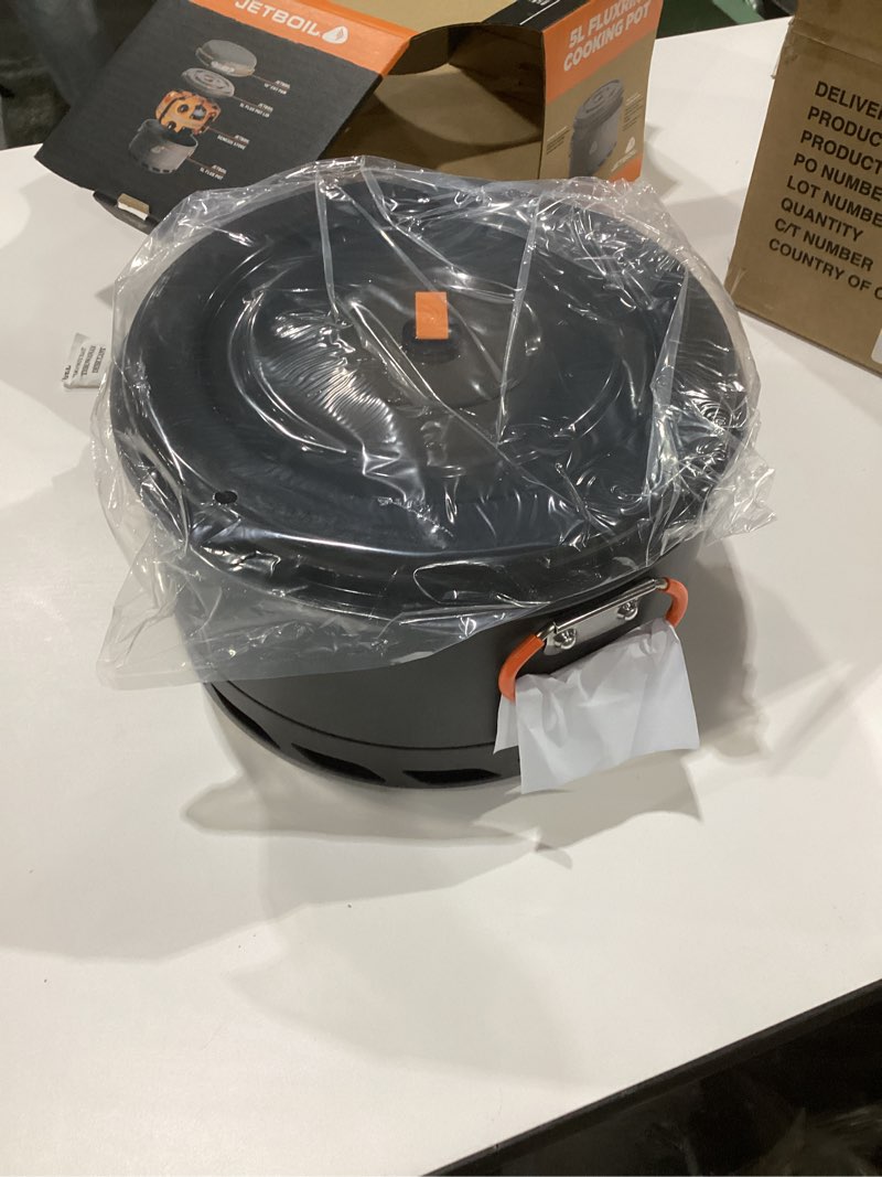 Condition photo showing New/Like New for Jetboil 5-Liter FluxRing Camping Pot and Lid for Camp Cooking with Jetboil Backpacking Stoves