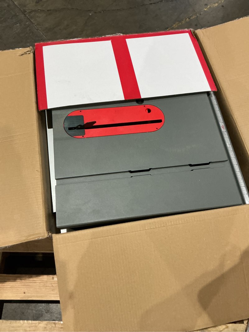 Condition photo showing As Is for craftsman 10-in 15-amp 120-volt corded portable jobsite table saw with folding stand