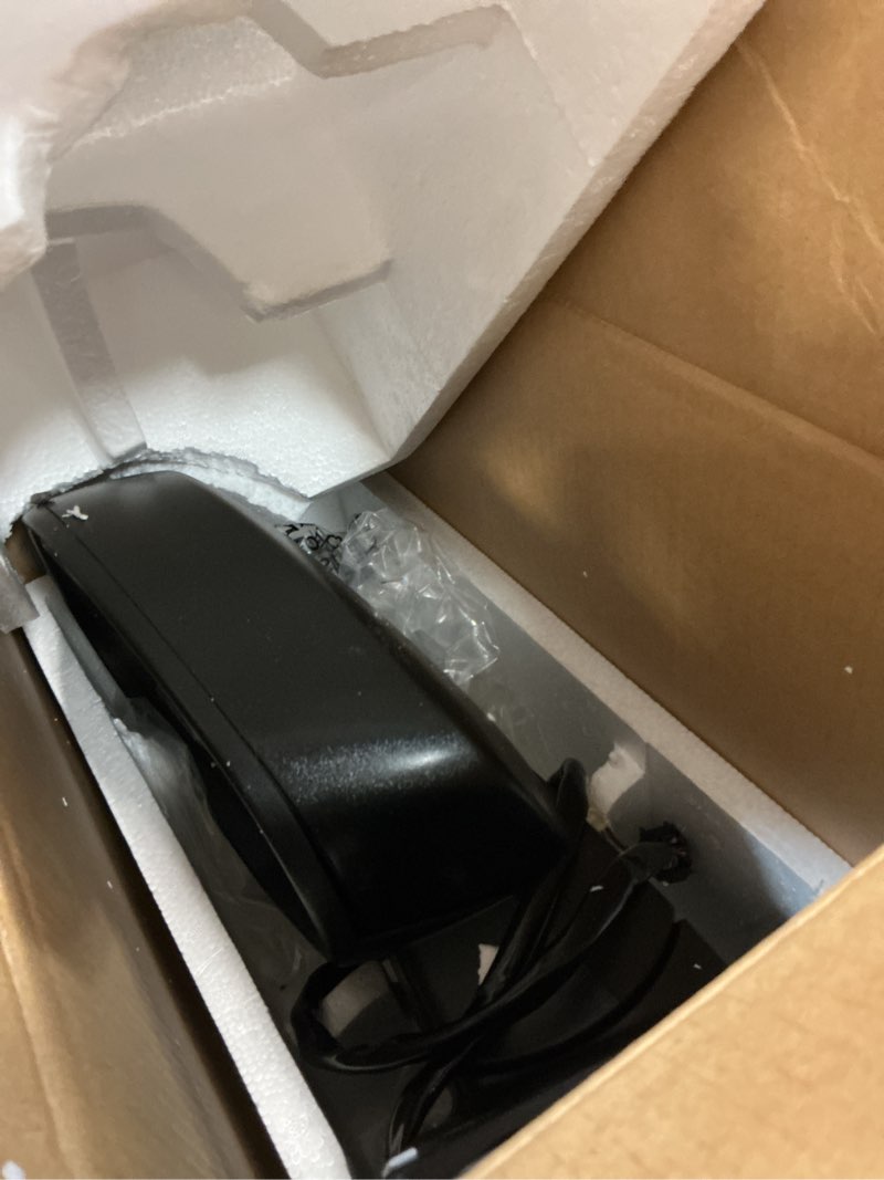 Condition photo showing As Is for eccpp driver side view mirror with amber arrow turn signal power controlling heated features fit for chevy for gmc automotive for 2007-2013
