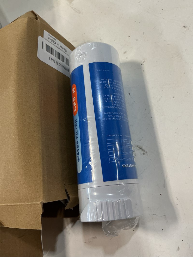 Condition photo showing New/Like New for crystala filters water filter compatible with xwfe (built-in chip), replacement for ge xwfe, xwf refrigerator water filter pack of 1 1 count (pack of 1)