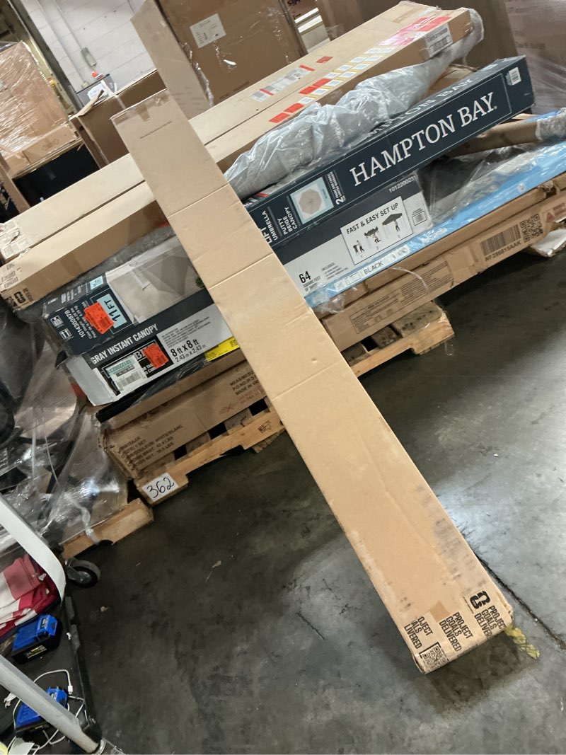 Condition photo showing New/Like New for white cordless faux wood blinds for windows with 2 in. slats - 66.5 in. w x 72 in. l (actual size 66 in. w x 72 in. l)