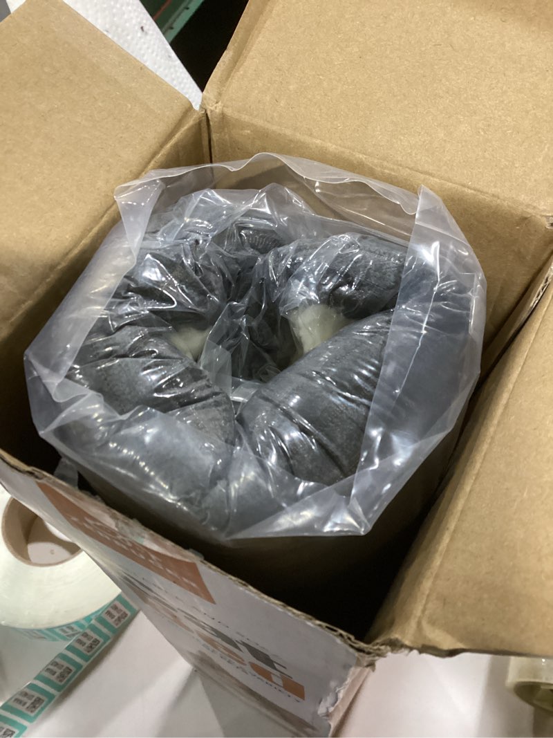 Condition photo showing New/Like New for 20in Washable Cat Beds for Indoor Cats - Round Donut Pet Bed for Cats, Small Dogs, Puppy, Kitten - Anti-Slip Bottom, Calming Bed Gift - Dark Grey Small Dark Grey